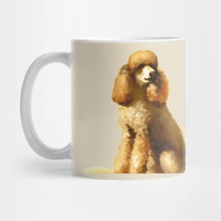 Poodle Watercolor - Gift For Dog Lovers. Cool dog design for pudel lovers. Features watercolor dog. Great dog artwork for Caniche lovers. Mug